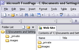 Web Hosting by Active Web Hosting - Create A Web Site Using FrontPage 2003
