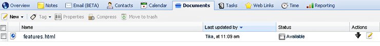 List of Documents